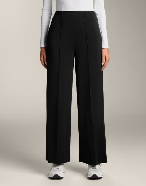 Oysho - Pantaloni dritti in modal neri con piega - view 1