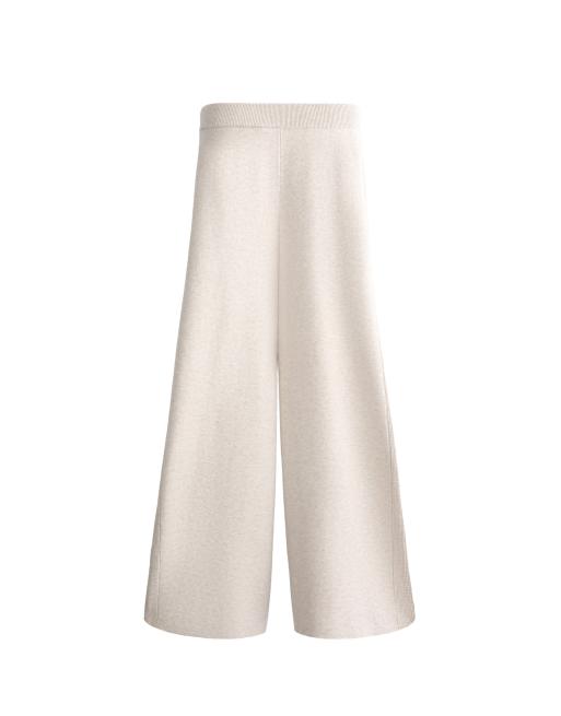 OYSHO pantaloni dritti in tessuto piqué grigi, 5 di 5