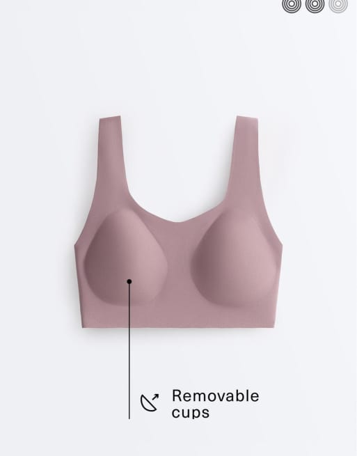 OYSHO - Perfect-adapt - Brassière de sport maintien intermédiaire avec bonnets - Lilas, 6 de 7