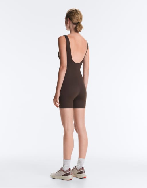 Oysho - Perfect-adapt - Combinaison longue à bretelles - Marron, 4 de 4