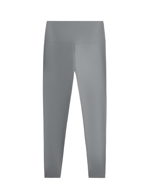 OYSHO – Perfect-adapt – Knöchellange Leggings in Nebelblau mit hohem Bund, 65 cm, 7 von 7