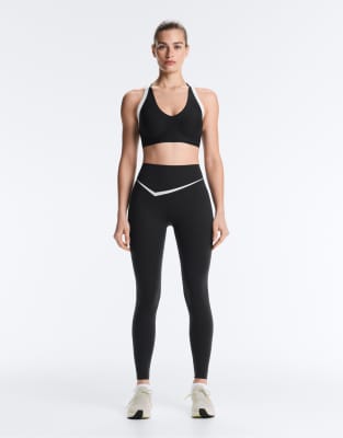 Perfect-adapt - Legging longueur cheville à taille haute et détail contrastant - Noir L