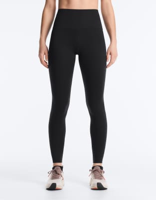 Leggings a compressione da ragazza, elasticizzati, per yoga, attività sportive, per allenamento e corsa, bianco, 2-3 Anni