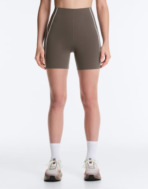 OYSHO – Perfect-adapt – Svarta leggingshorts med hög midja och dekorativ söm, 15 cm - view 1