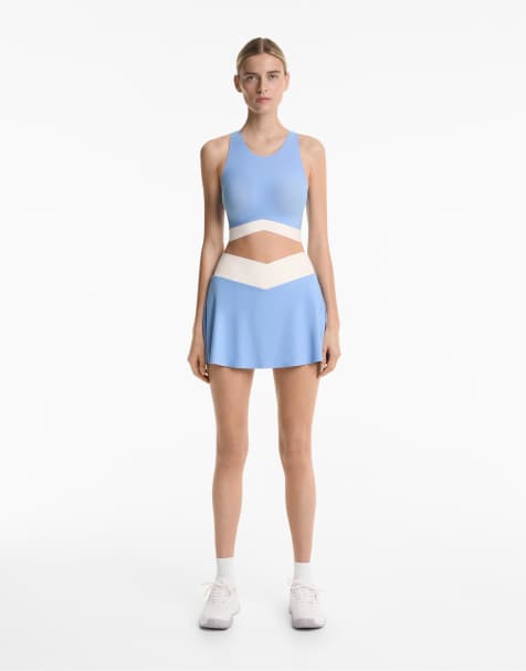 Oysho Perfect-adapt tank top in pale lavender blue - view 1