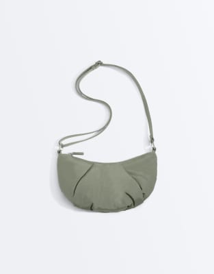 OYSHO - Petit sac bandoulière matelassé - Kaki-Vert