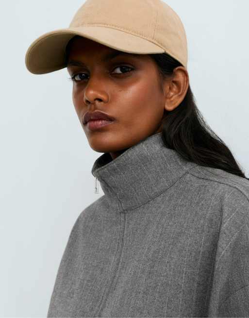 OYSHO Pinstripe jacket, 15% wool in grey, 3 of 6