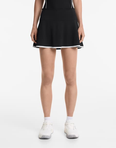 Oysho Piping skirt in black - view 1