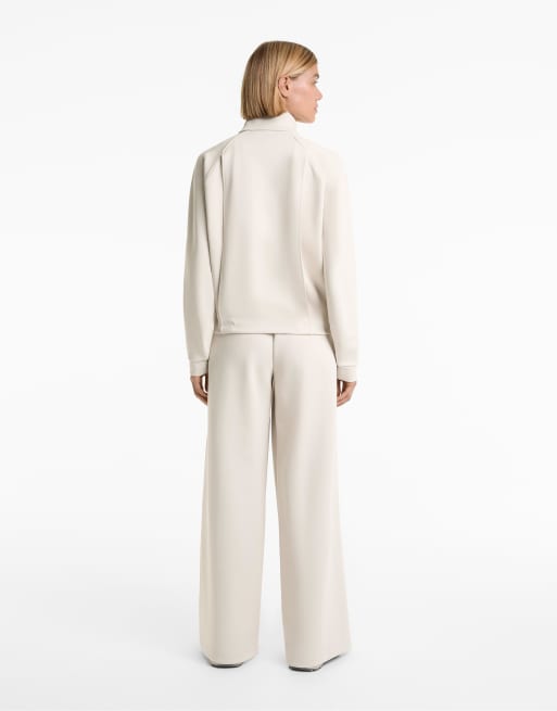 OYSHO Piqué jacket with cotton and pockets in light pink | ASOS