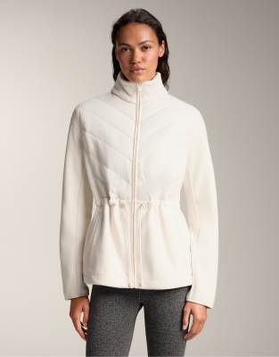 OYSHO - Polar - Wattierte Jacke in Ecru mit verstellbarer Taille-Neutral