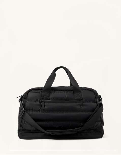 Oysho - Polstret sort sportstaske i tech-stof - view 1