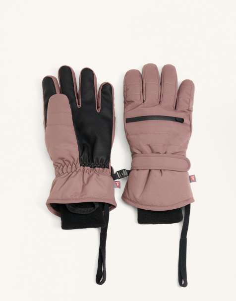 OYSHO – Primaloft® – Brunlila skidhandskar i tech-stil - view 1