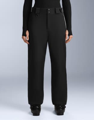 OYSHO - Primaloft - Feel the Performance - Wasserdichte Relaxed Fit Skihose in Schwarz mit geradem Bein
