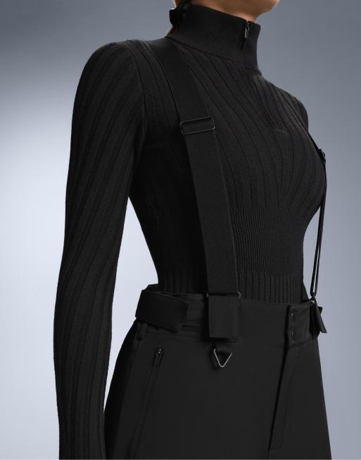 OYSHO – Primaloft® – Feel the Performance™ – Wasserdichte Relaxed Fit Skihose in Schwarz mit geradem Bein, 3 von 4
