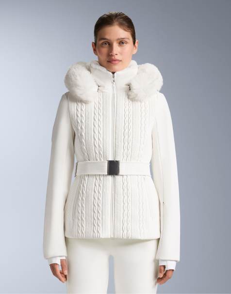 OYSHO - Primaloft® - Giacca da sci super slim resistente all'acqua bianco sporco - view 1