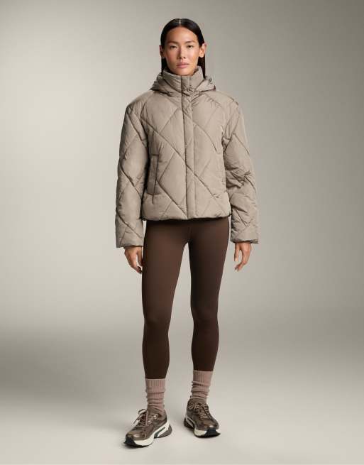 OYSHO - Primaloft® - Giacca imbottita color talpa idrorepellente