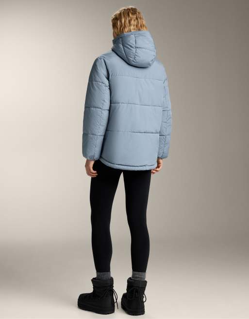 OYSHO – Primaloft® – Gråblå, vattenavvisande jacka med vaddering, 4 av 4