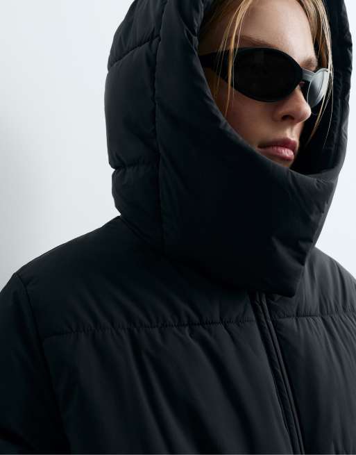 OYSHO Primaloft® waterrepellent padded jacket in black, 3 of 5