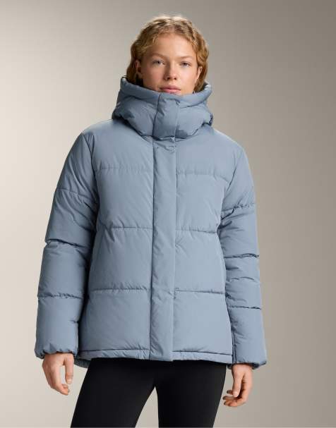 OYSHO Primaloft® waterrepellent padded jacket in grey-blue - view 1