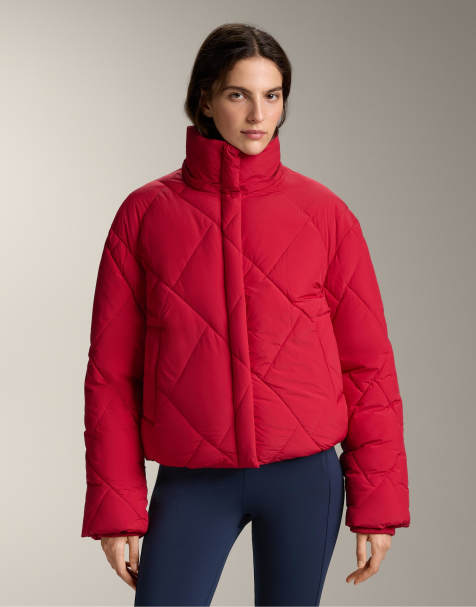 OYSHO Primaloft® waterrepellent padded jacket in red - view 1