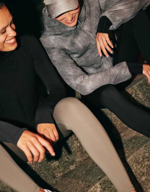 OYSHO Printed boxy fellex® volcanic technical padded jacket in grey, 5 of 6