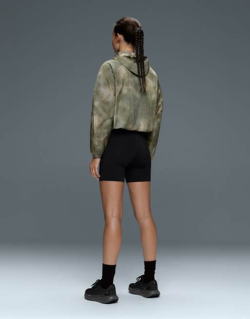 OYSHO Printed track jacket in khaki, 5 of 7