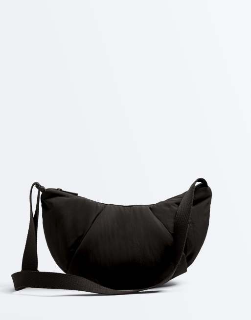 OYSHO quilted crossbody bag in black, 2 of 7