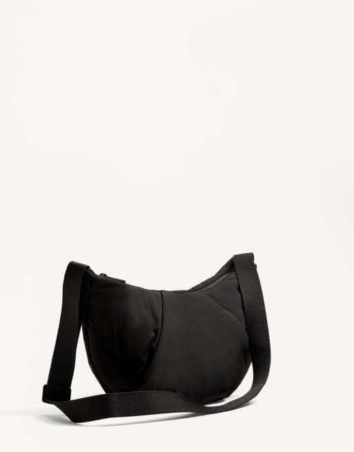 OYSHO quilted crossbody bag in black, 6 of 7