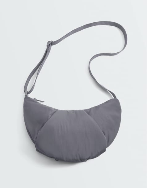 OYSHO Quilted crossbody bag in grey - view 1
