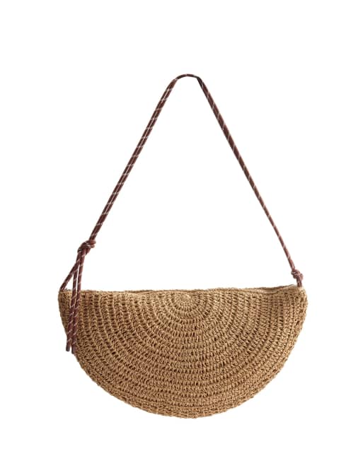 OYSHO Raffia-effect bag in natural, 4 of 4