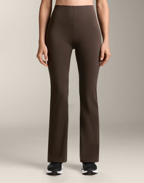 OYSHO - Raise Up - Pantaloni a zampa marroni a compressione da 80 cm - view 1