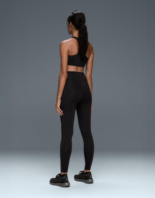 OYSHO Rapid dry high-rise pocket leggings in black, 4 of 7