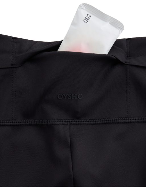 OYSHO Rapid dry high-rise pocket leggings in black, 6 of 7
