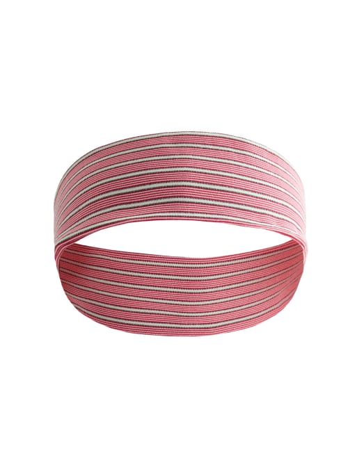 OYSHO - Rødt 6 cm bredt sportshårbånd med striber, 4 af 4