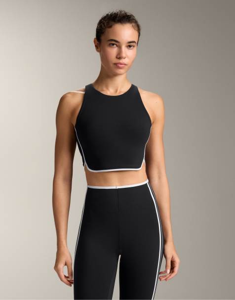 OYSHO Retro compressive tank top in black