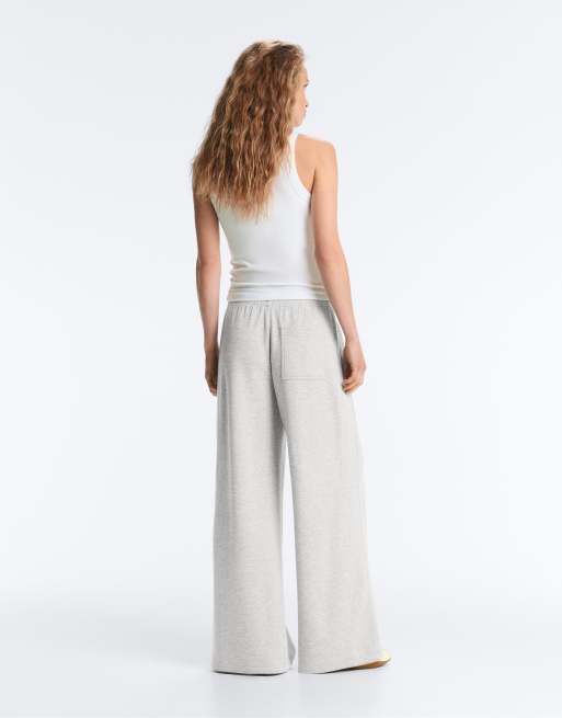 OYSHO Rib modal blend tank top in white, 3 of 4
