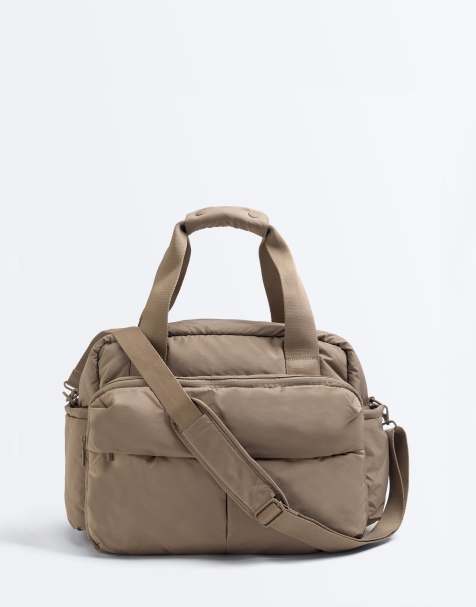 OYSHO - Ristet brun maxi-pusletaske - view 1