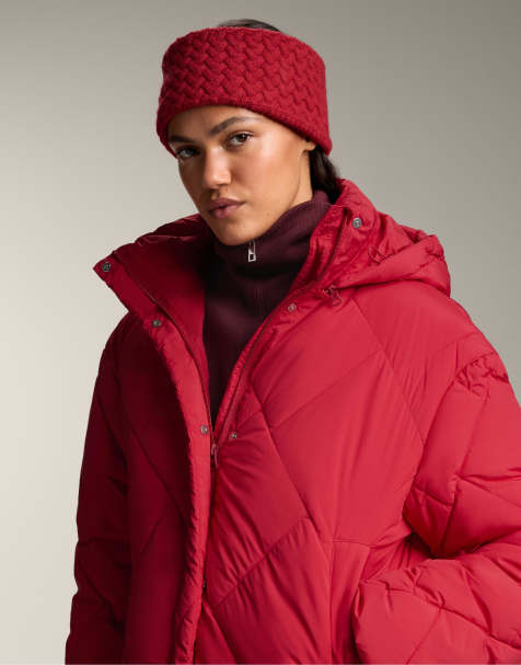 OYSHO – Rött pannband i 100% ull, 10cm - view 1