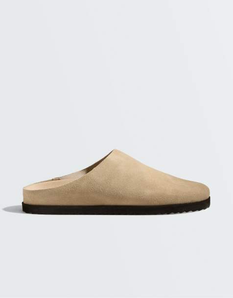 OYSHO sabot in camoscio sabbia - view 1