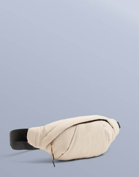 OYSHO - Sac banane en nylon imperméable - Écru - view 1