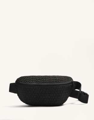 OYSHO - Sac banane texturé et matelassé - Noir