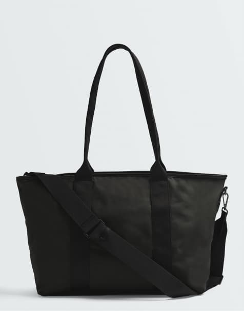 OYSHO sac cabas en nylon noir - view 1