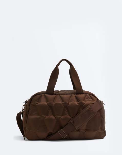 Oysho - Sac de sport technique matelassé - Marron - view 1