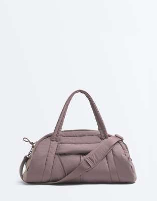 OYSHO - Sac de sport technique matelassé - Mauve-Violet