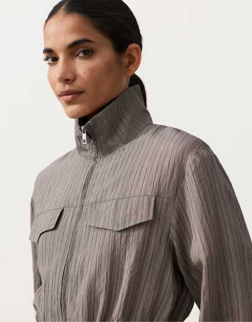 OYSHO – Saharan – Jacke in Schwarz mit Streifen, 3 von 4