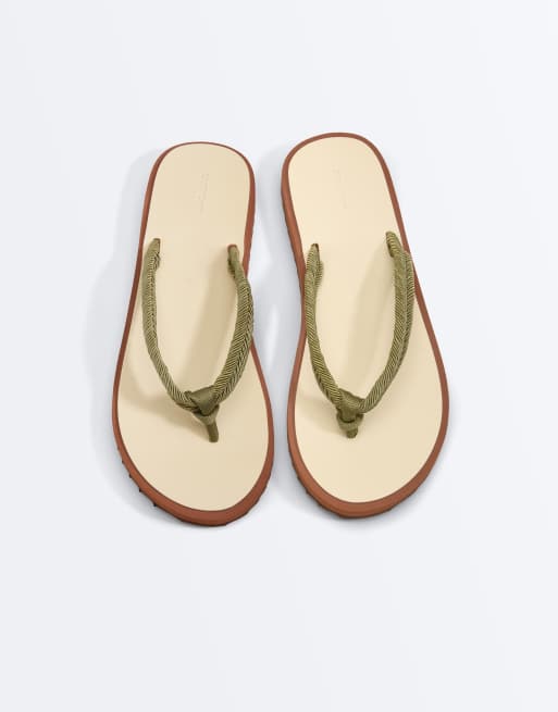 Oysho - Sandales de plage en corde tressée - Kaki, 4 de 7