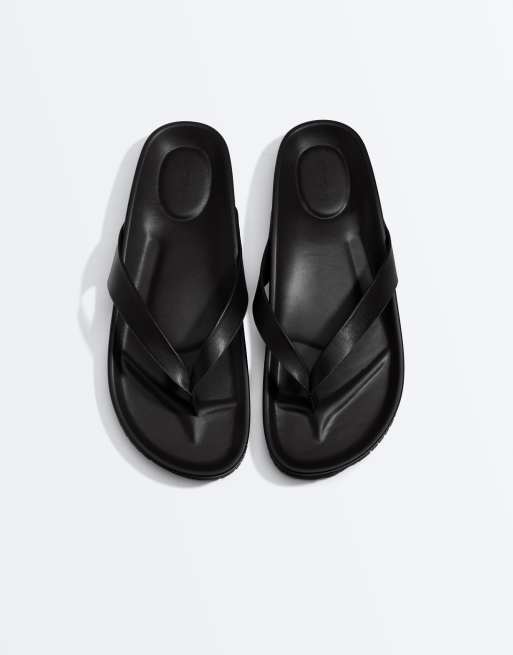 OYSHO - Sandales plates à brides - Noir, 2 de 4