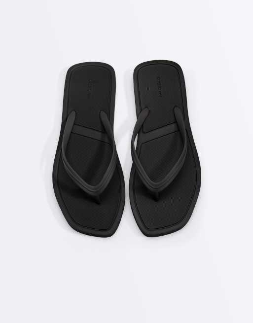 OYSHO - Sandali da mare neri zigrinati, 4 di 6