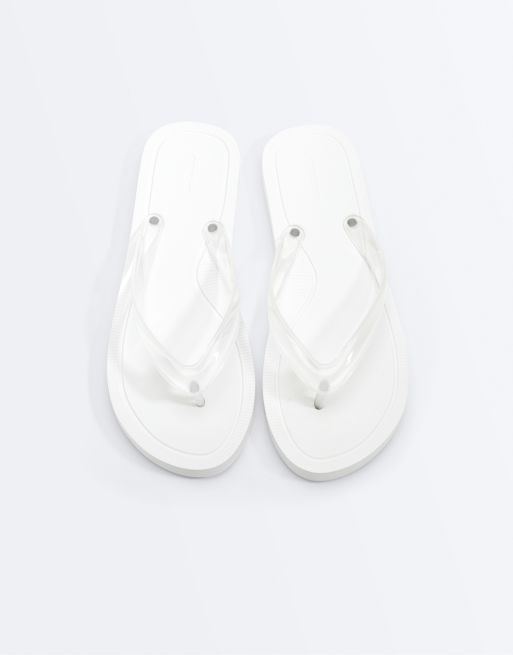 OYSHO - Sandali da mare testurizzati bianchi, 2 di 4