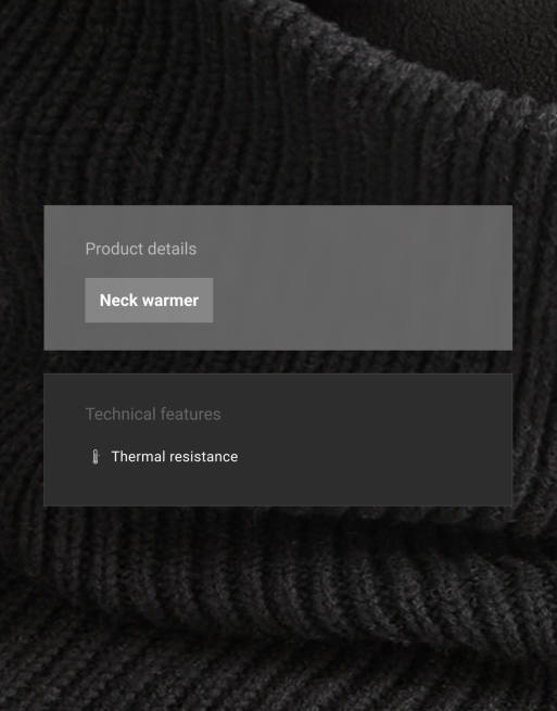 OYSHO scaldacollo in maglia nero, 3 di 4